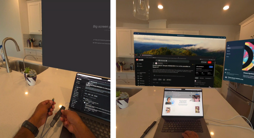Quest Headsets Can Now Show Almost Any Device On A Giant Screen Via A Capture Card