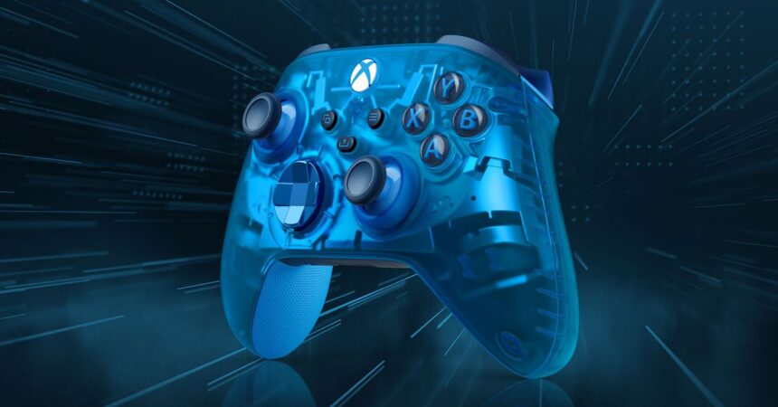 Microsoft embraces transparent tech with new metallic sky blue Xbox controller