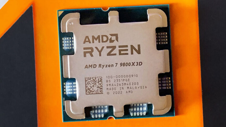 AMD Ryzen 7 9800X3D box just leaked, new gaming CPU could have fast clock speed