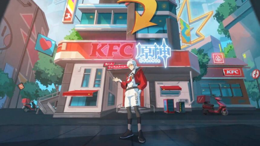 Genshin Impact KFC Animation Stars Young Colonel Sanders