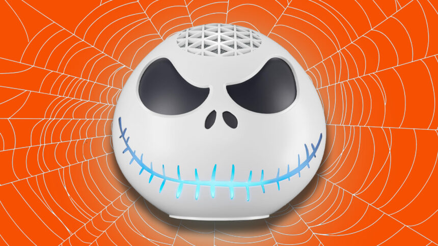 What’s this? It’s a Jack Skellington Echo Dot, and there’s 30% off the price too