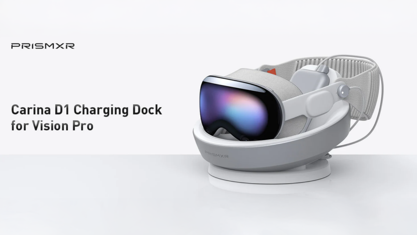 PrismXR Made An Elegant Charging Dock For Apple Vision Pro