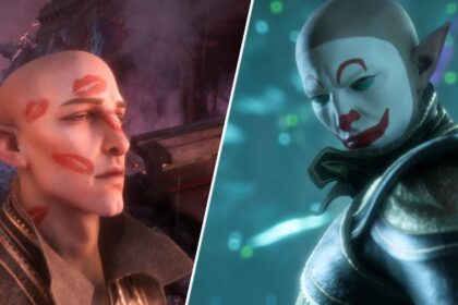 Yep, Dragon Age: The Veilguard modders are definitely cooking now: they've covered Solas' bald bonce in big wet sloppy kisses and clown makeup