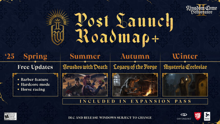 Kingdom Come Deliverance 2 - 2025 roadmap