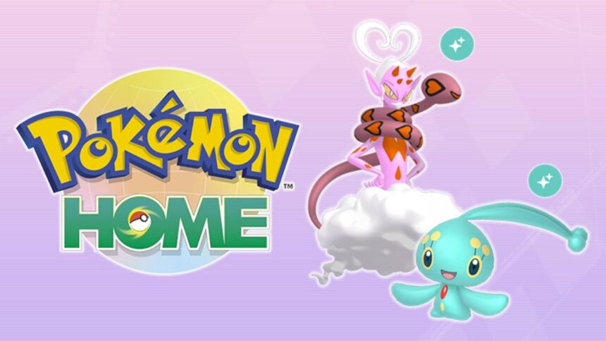 Pokemon Home Shiny Manaphy and Enamorus Distribution Starts