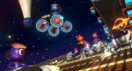 Cosmic Royale is a free-to-play 40-player kart racing battle royale