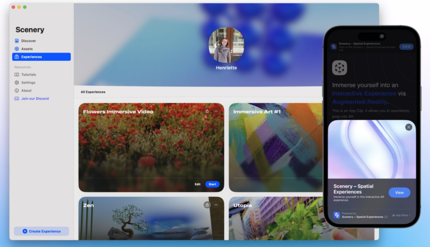 Scenery Distributes AR To iPhone And Vision Pro With App Clips