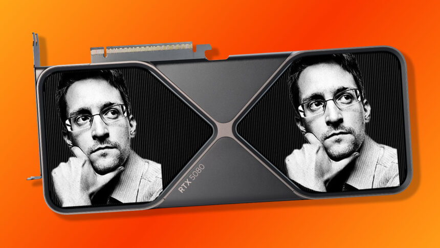 Nvidia GeForce RTX 5080 a “monopolistic crime” says whistleblower Edward Snowden