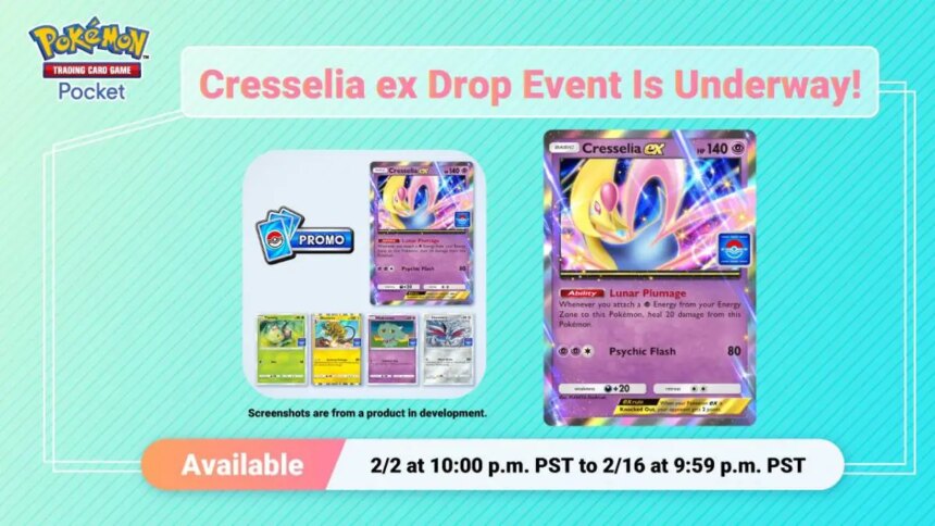 You now have a better chance of getting a Pokemon Trading Card Game Pocket Cresselia ex card via a new Drop Event.