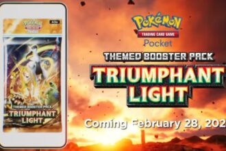 Pokémon Trading Card Pocket Themed Booster Pack Triumphant Light