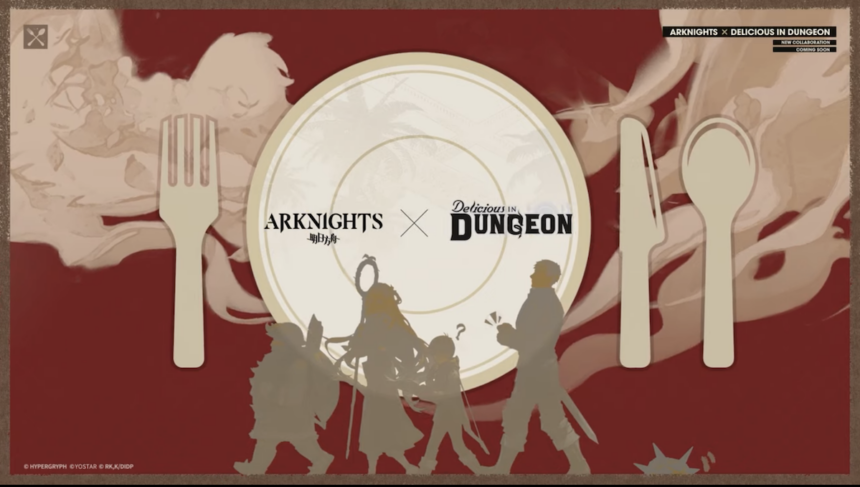 promo image for the Delicious in Dungeon X Arknights event