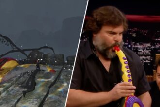 There's now a Monster Hunter Wilds mod that swaps your hunting horn for a working toy saxophone Jack Black once played after someone shouted "give it to me daddy"